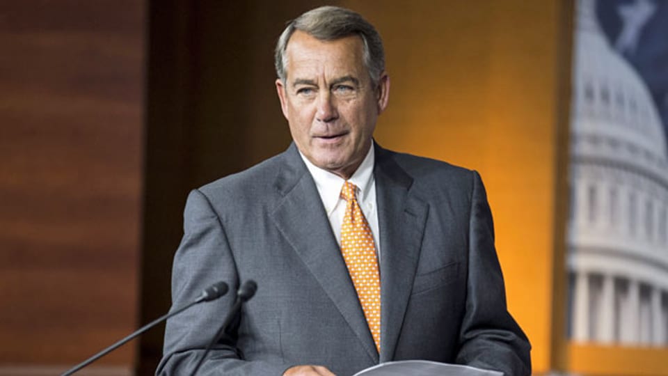 John Boehner, der Chef des Repräsentantenhauses, gibt seinen Posten Ende Oktober ab.