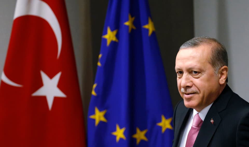 Der türkische Präsident Erdogan am 5. Oktober in Brüssel