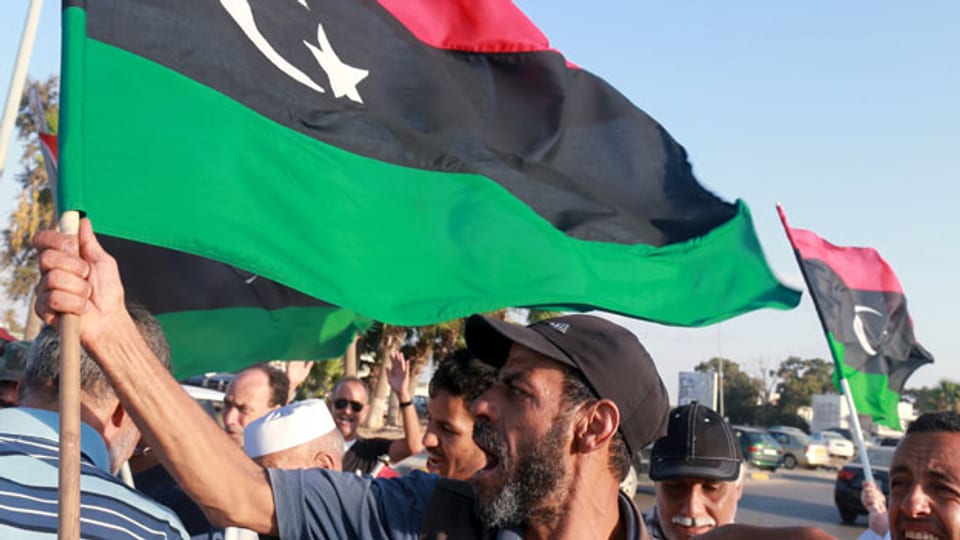 Proteste gegen die Uno-Vereinbarung in Tripolis.