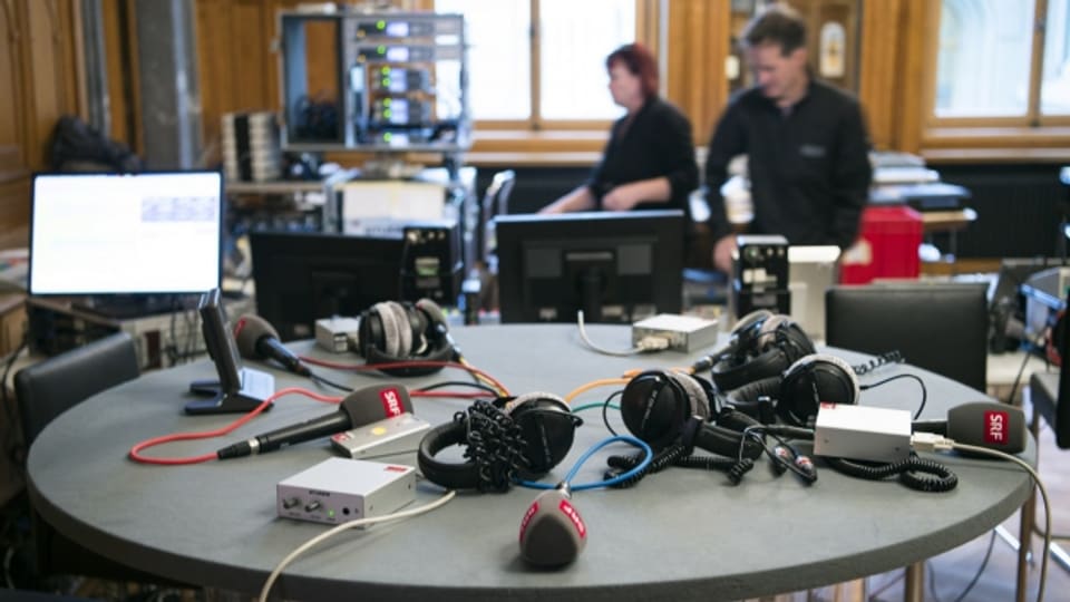 SRF-Radiostudio im Bundeshaus