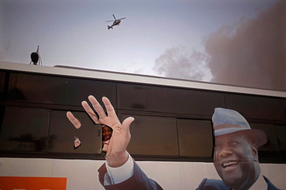 Wahlbus für Ouattara in der Elfenbeinküste