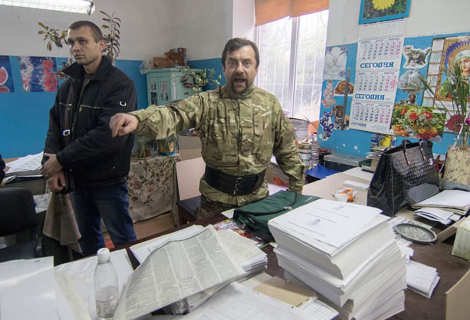 Im Wahlbüro von Mariupol