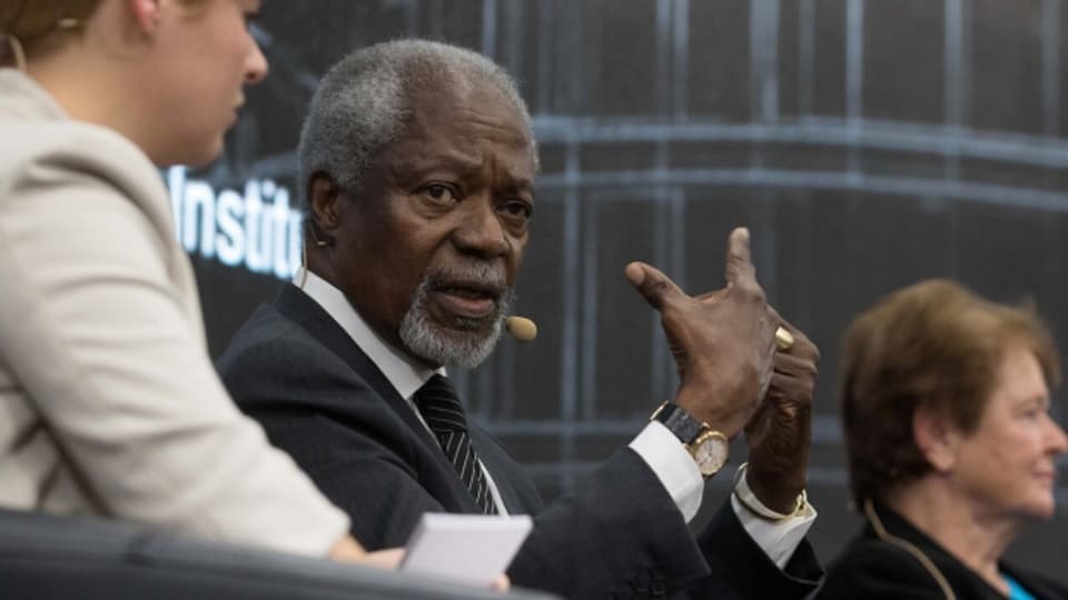 Appellierte an die internationale Gemeinschaft: Kofi Annan, ehemaliger UNO-Generalsekretär und Friedensnobelpreisträger