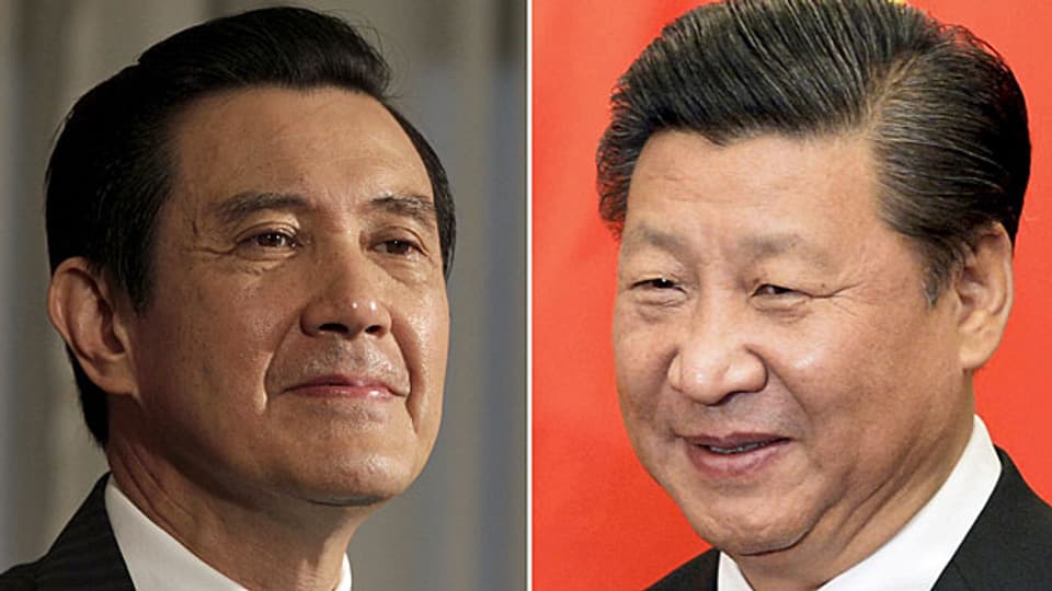 Erstmals treffen sich am Samstag die Präsidenten von Taiwan und China: Ma Ying-jeou und Xi Jinping.