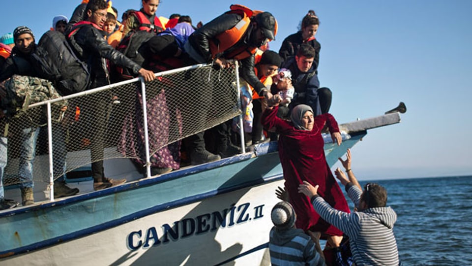 Täglich treffen hunderte Flüchtlinge auf der griechischen Insel Lesbos ein.
