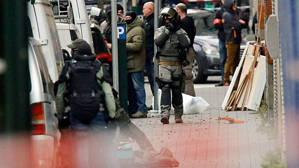 Polizeieinsatz im Brüsseler Stadteil Molenbeek.
