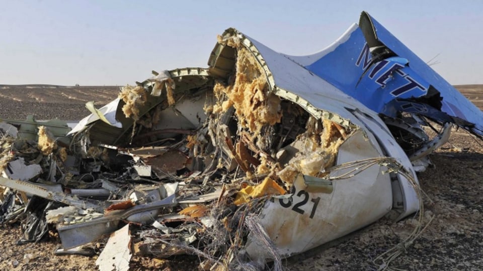 Beim Absturz des russischen Flugzeugs über der Sinai-Halbinsel kamen alle 224 Passagiere an Bord ums Leben.