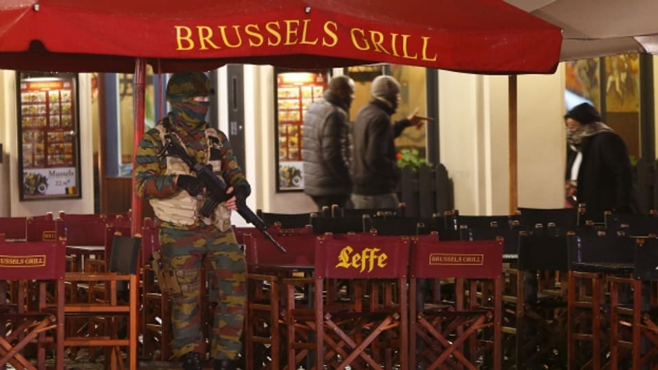 Terrorgefahr in Brüssel: Einsatz der belgischen Armee im Stadtzentrum.