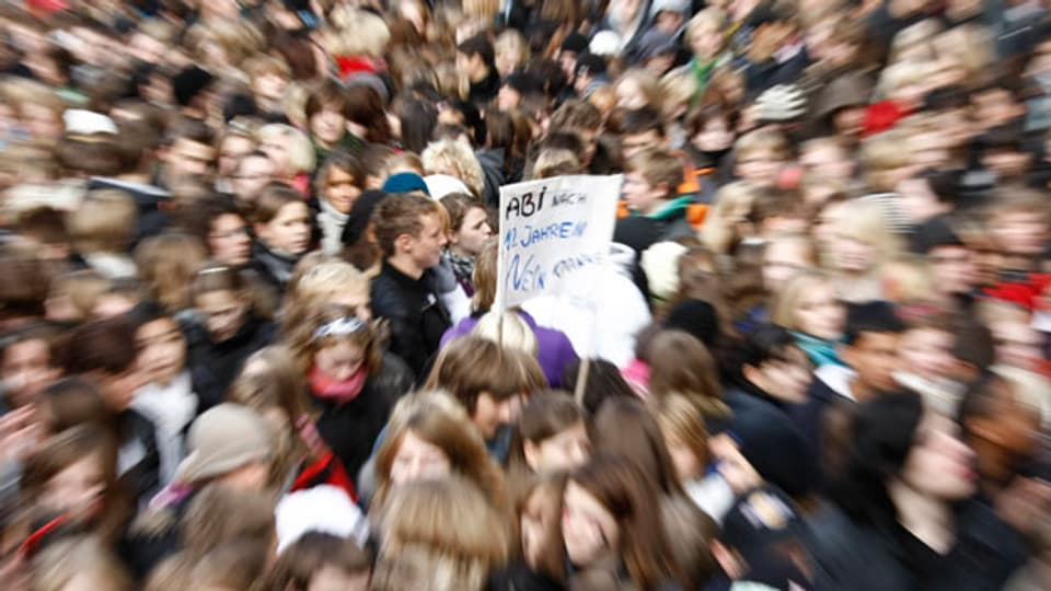 Auch Bildung ist ein zentrales Thema. Bild: Schüler demonstrieren in Bremen.