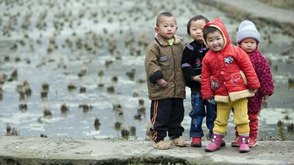 Kinder in China.