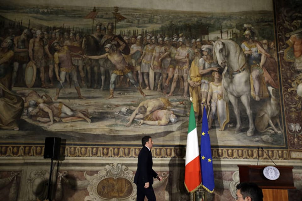 Italiens Renzi eröffnet die Libyen-Konferenz in Rom