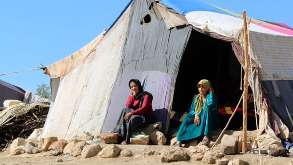 Die, die Geld hatten, haben Syrien schon längst verlassen. Flüchtlingscamp in der Nähe von Aleppo.