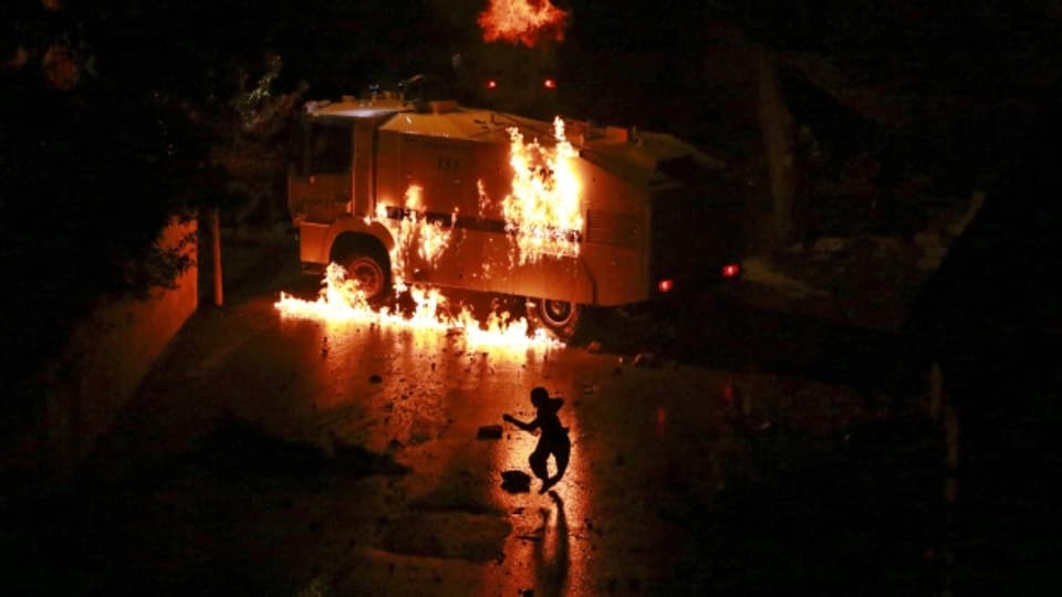 Zusammenstösse zwischen Kurden und türkischen Soldaten in der Stadt Van im Südosten der Türkei.