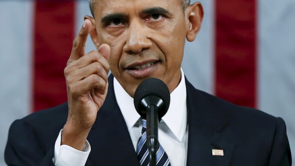 Obama während seiner letzten Rede zur Lage der Nation.