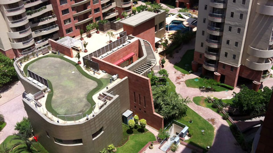 Wohnsiedlung World Spa in Gurgaon, Indien.