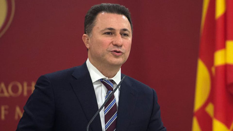 Mazedoniens Premier- Minister Nikola Gruevski.