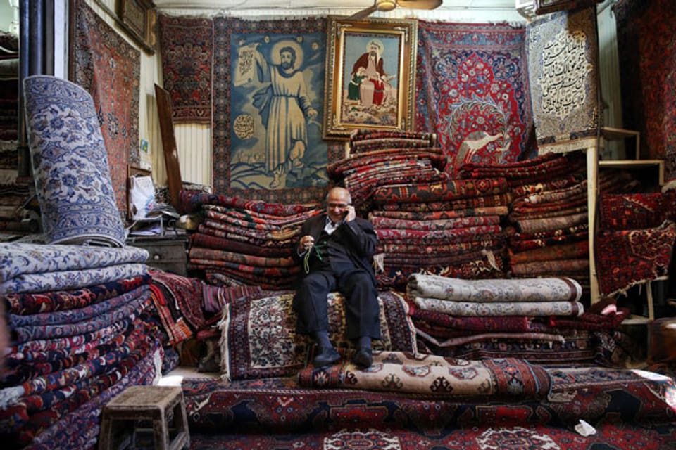 Teppichhändler im Teheraner Basar