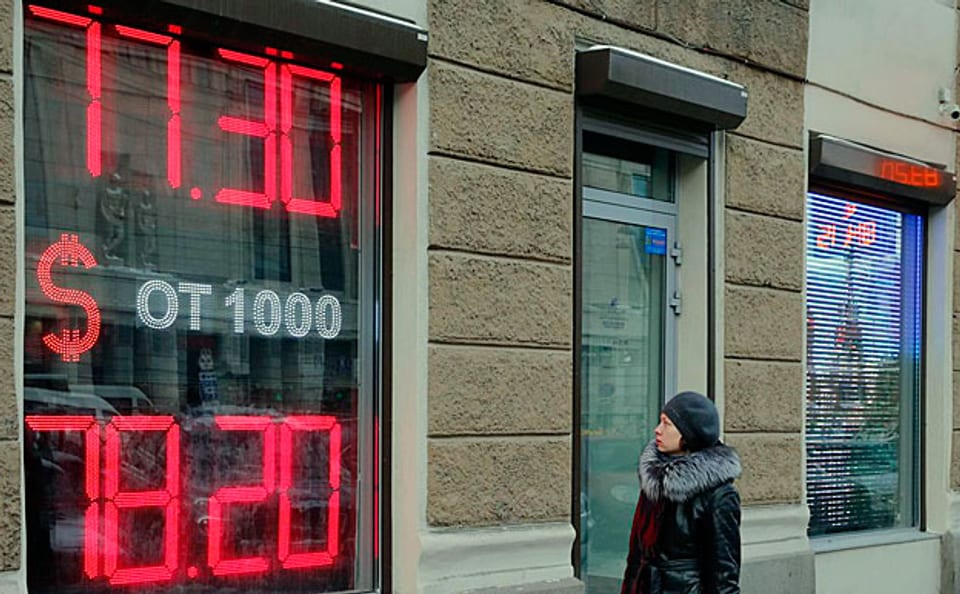 In Russland sind Währung und Wirtschaft im Keller.