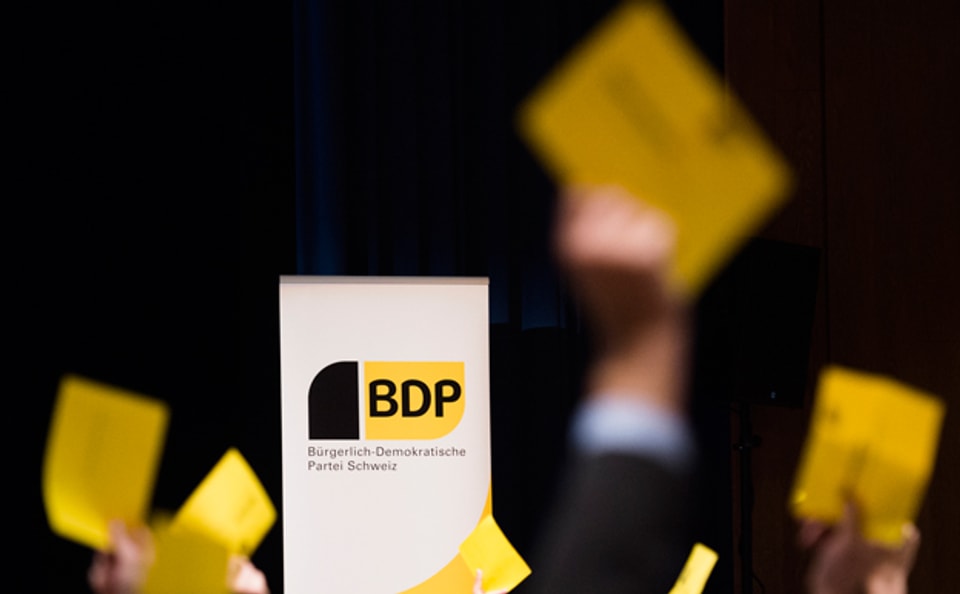 Stimmabgabe an der Delegiertenversammlung der BDP in Weinfelden