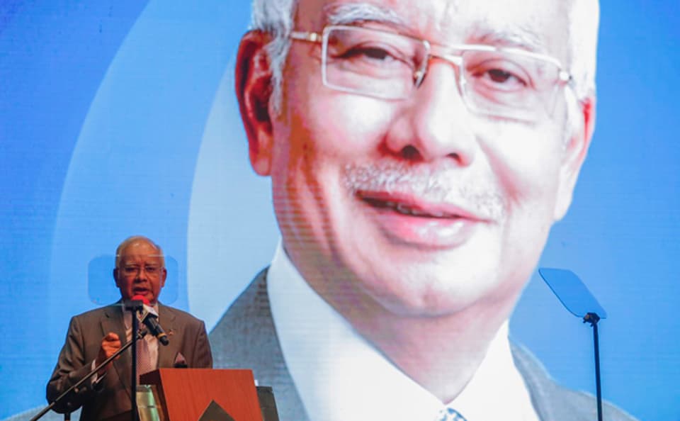 Der Ministerpräsident von Malaysia, Najib Razak bei der Vorstellung des Budgets 2016