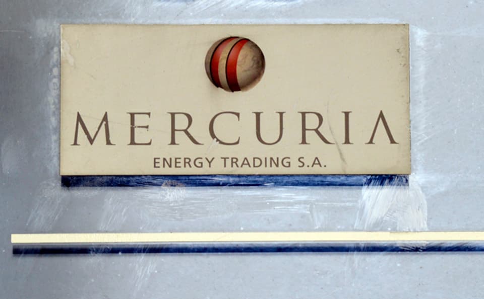 Das Firmenschild des Schweizer Rohstoffhändlers Mercuria