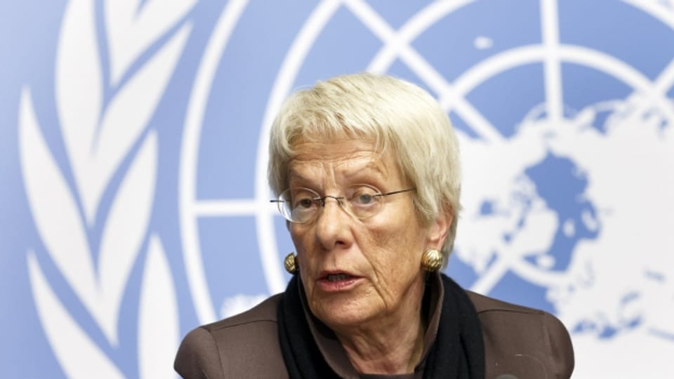 Die ehemalige Bundesanwältin Carla del Ponte ist frustriert, weil die Kriegsverbrechen in Syrien nicht untersucht werden können