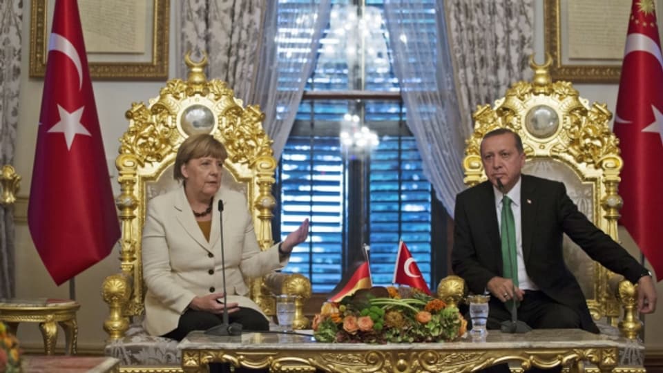 Bundeskanzlerin Angela Merkel und der türkische Präsident Recep Erdogan anlässlich eines Treffens im vergangenen Oktober in Istanbul.