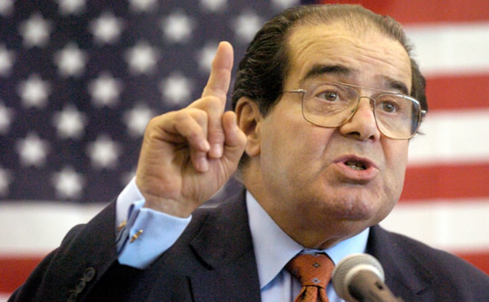 Ein Portrait des verstorbenen US-Richters Antonin Scalia