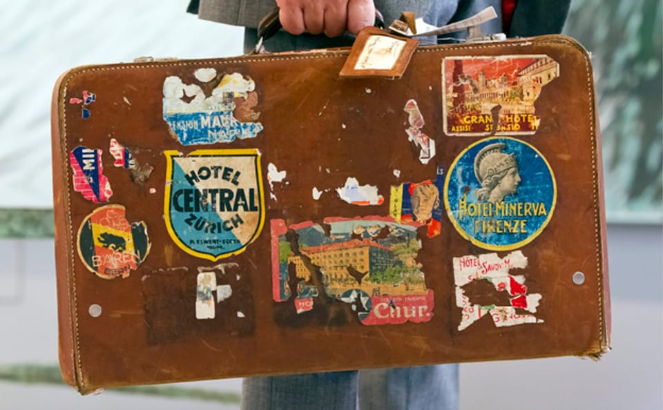 Ein Reisekoffer eines Vielgereisten (Symbolbild)