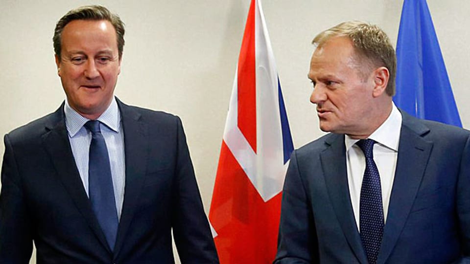 «Das ist ein entscheidener Gipfel», sagt EU- Ratspräsident Donald Tusk in Brüssel. Zwei der Knackpunkte sind die Sonderregeln für Grossbritannien und die Flüchtlingskrise.