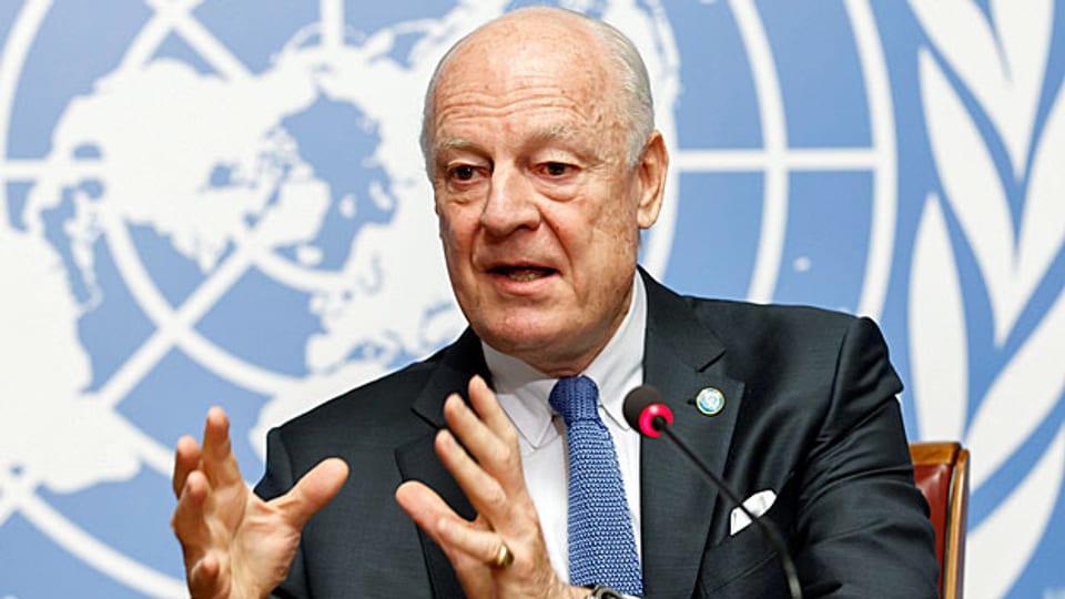 «Der einzig erhältliche Plan B ist die Rückkehr zum Krieg», sagte Uno-Friedensvermittler Staffan de Mistura an der Medienkonferenz in Genf.