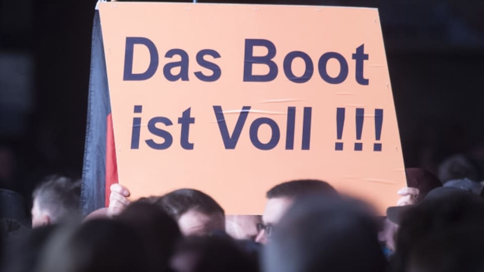 Die rechtspopulistische AfD profitiert bei den Landtagswahlen von der aufgeheizten Stimmung.