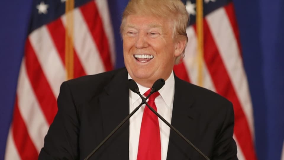 Hat gut lachen: Der republikanische Präsidentschaftsanwärter Trump punktet weiter bei den US-Vorwahlen.