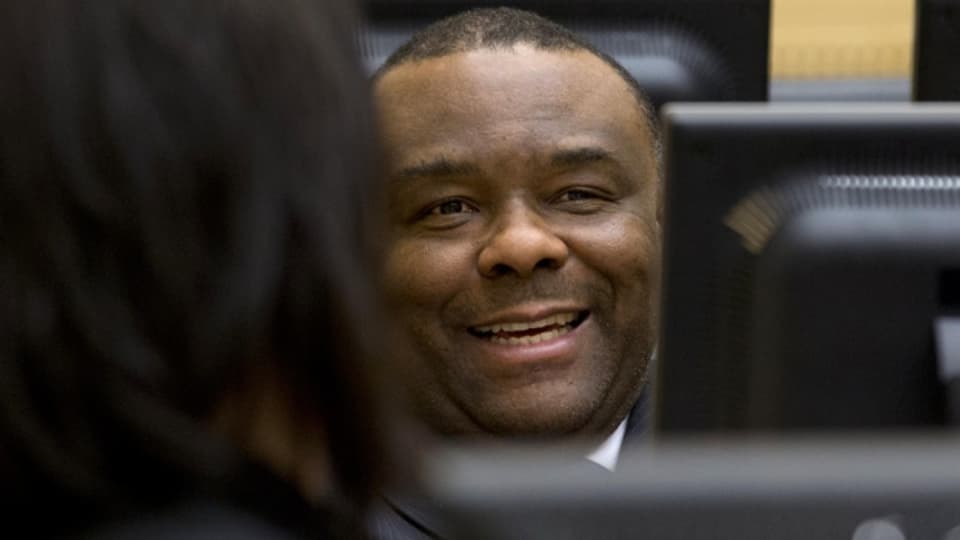 Der kongolesische Ex-Vize Jean-Pierre Bemba beim Start des Prozesses im Jahre 2013