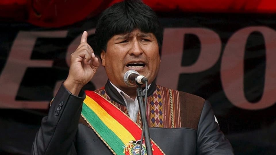 Auch er fordert die Rückgabe der Küste: Boliviens Präsident Evo Morales.