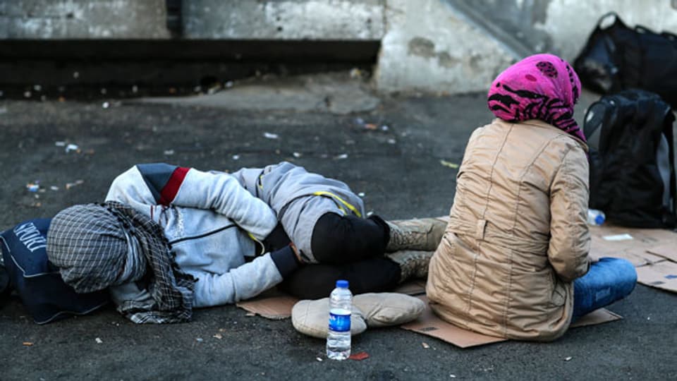 Flüchtlinge in Istanbul.