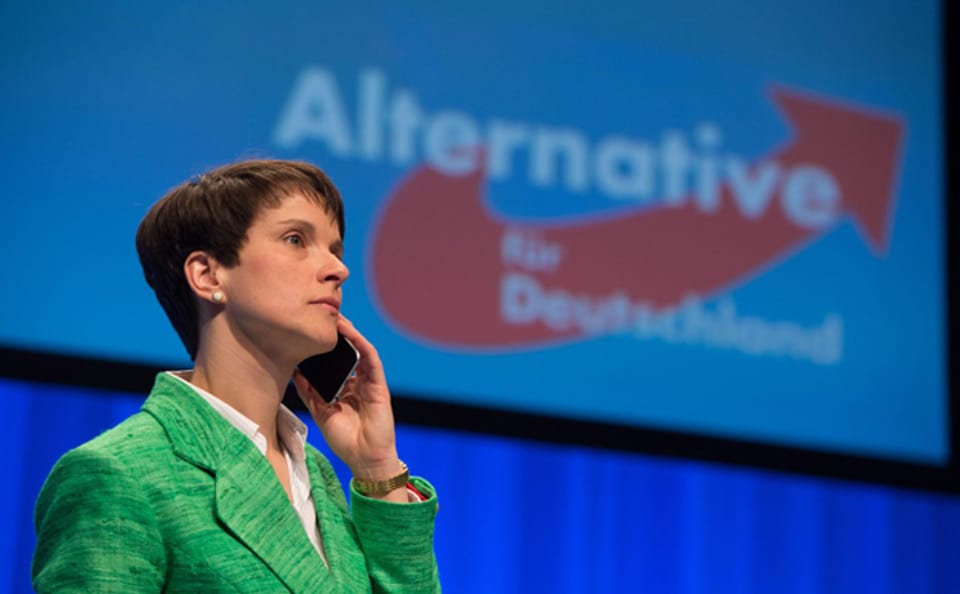 AfD-Chefin Frauke Petry am Parteitag in Stuttgart