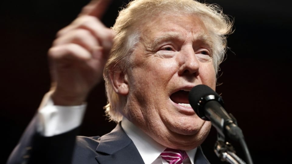 Donald Trump an einem Wahlkampfanlass in Charleston, West Virginia
