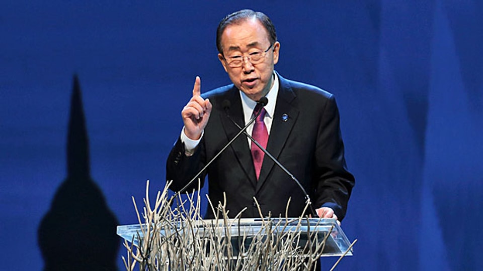 Uno-Generalsekretär Ban Ki Moon nach einem Gipfel, der viele Probleme benannte, aber keine löste.