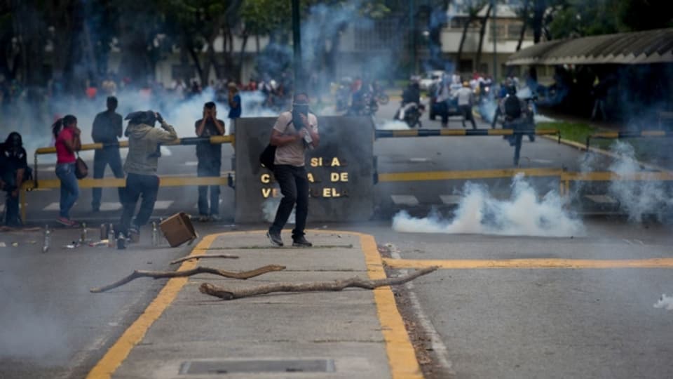 Proteste in Caracas. Sie gehören in Venezuela fast schon zur Tagesordnung.
