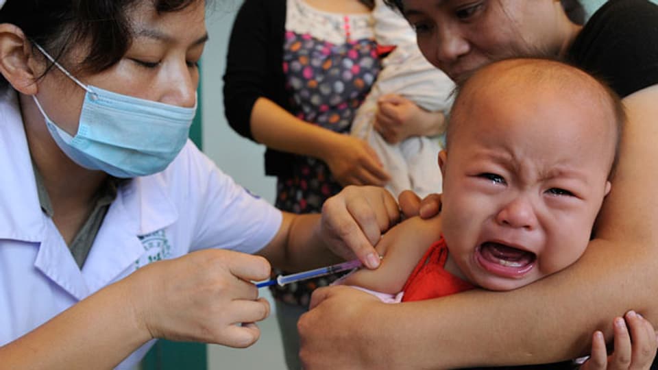 Über Jahre erhielten chinesische Kinder Impfungen, die keine Wirkung hatten. Symbolbild.