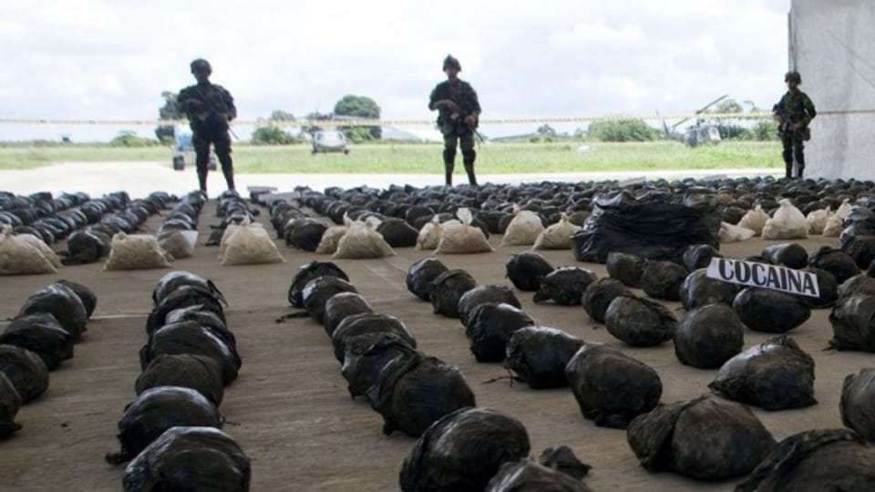 Drogenumschlagplatz Tumaco: Kolumbianische Soldaten haben fast 4 Tonnen Kokain beschlagnahmt.