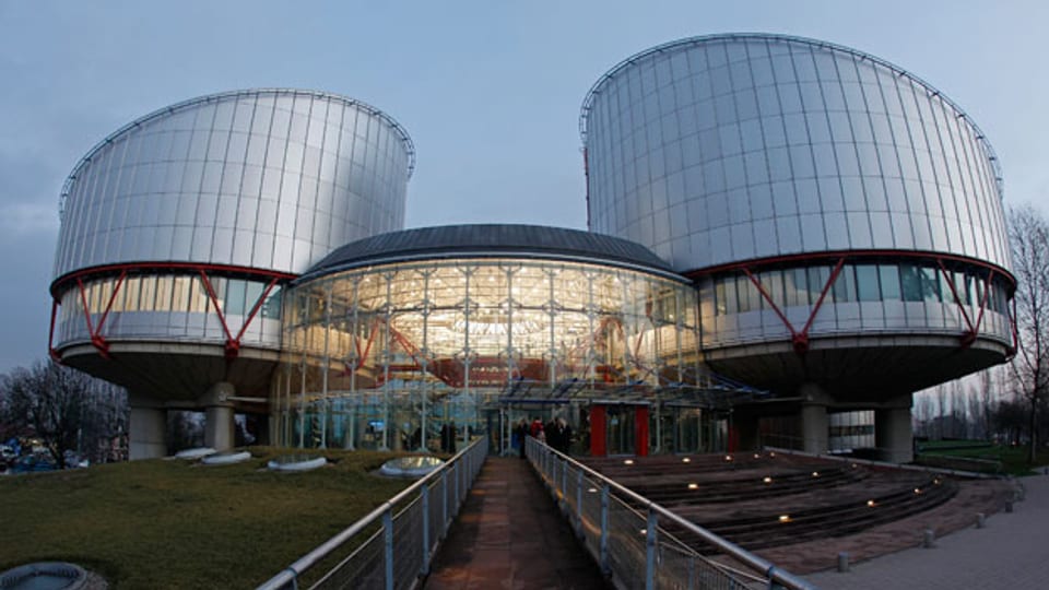 Gebäude des Europäischen Gerichtshofs für Menschenrechte in Strassburg.