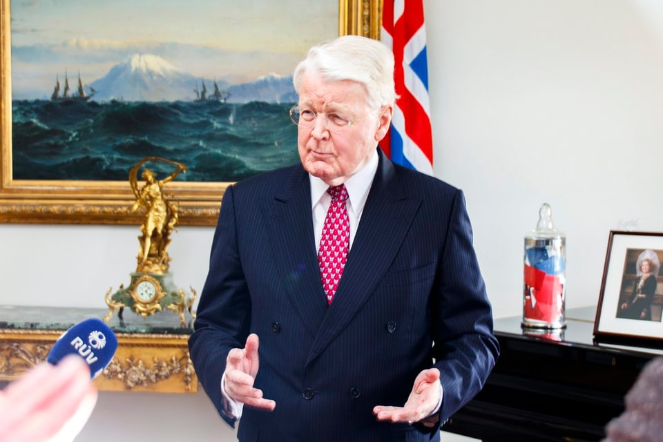 Islands Präsident Olafur Ragnar Grimsson tritt nach 20 Jahren ab.
