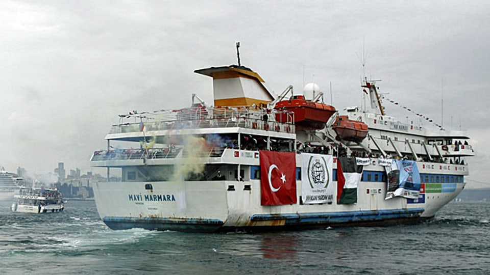 «Mavi Marmara», das türkische Passagierschiff, das 2010 von israelischen Soldaten gestürmt wurde.