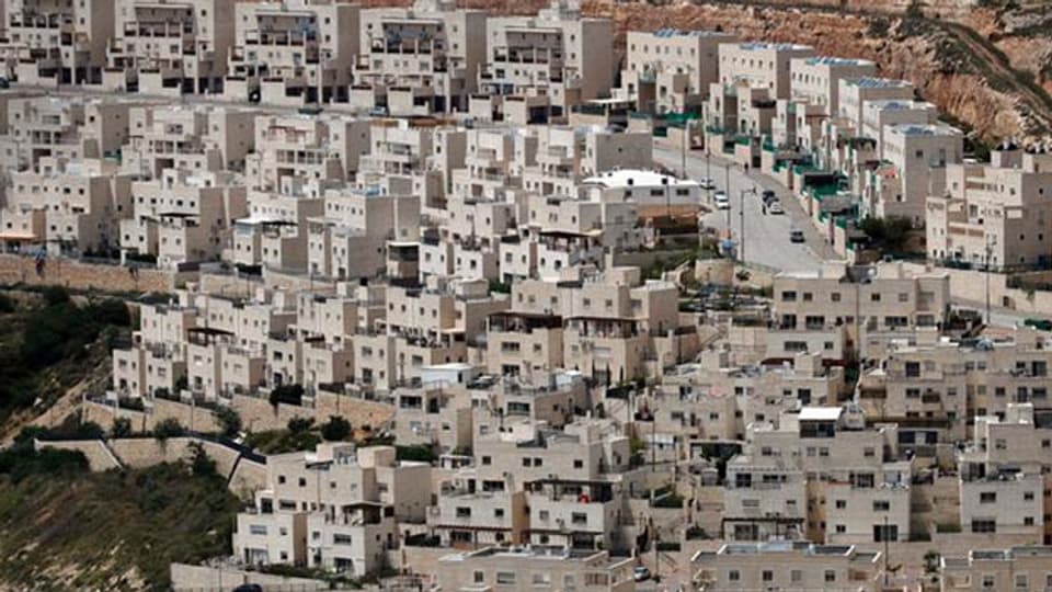 Die jüdische Siedlung Givat Zeev nahe der Palästinenserstadt Ramallah.