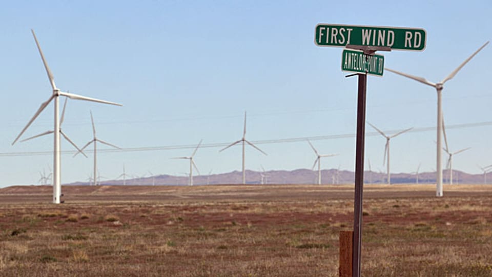 Die Windfarm in Milford, Utah erzeugt Strom für 6000 Haushaltungen in Kalifornien.