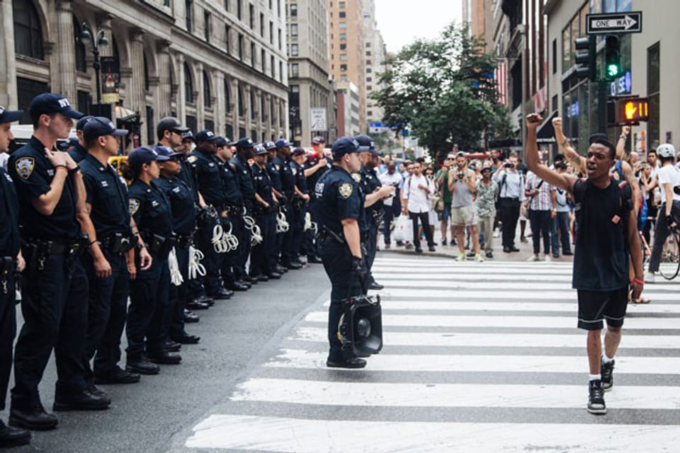 Schwarze Bürgerrechtler demonstrieren in New York
