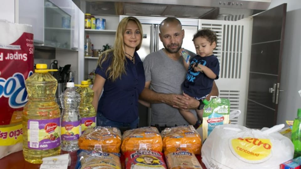 Das Essen in Venezuela ist knapp. Die Familien müssen die Nahrungsmittel gut einteilen.