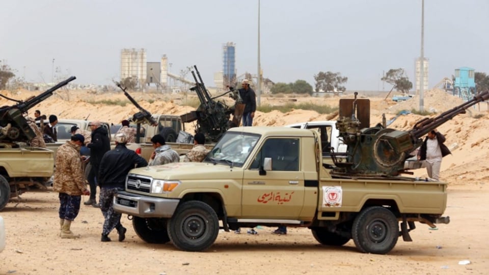 Die Regierungstruppen in Sirte haben Unterstützung der US-Luftwaffe erhalten.